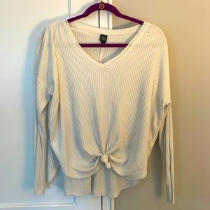 Oversized knot sweater